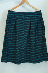 Green printed skirt